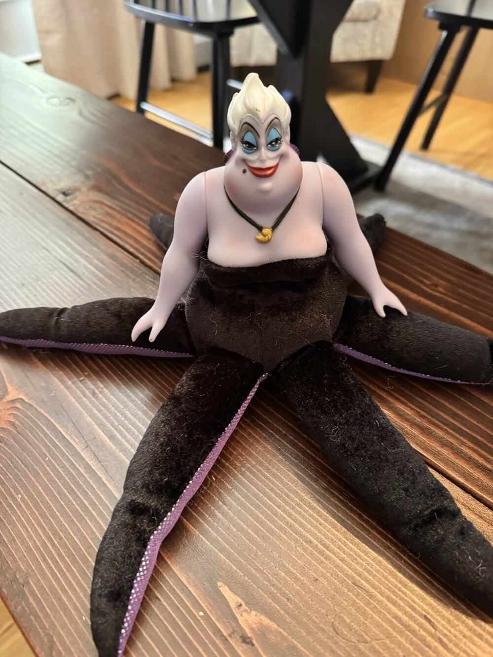 Disney Store Little Mermaid Ursula The Sea Witch Plush 12" Toy Doll Vinyl Figure